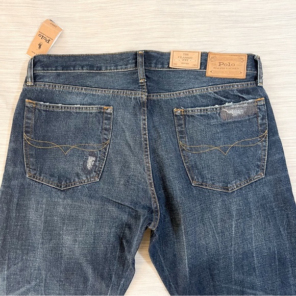 Polo Ralph Lauren Classic Fit Rigid Jeans-Distressed - Picture 8 of 15